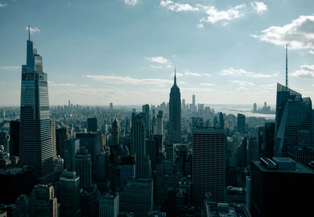 View of Manhattan Skyscrapers from the Top of the Rock